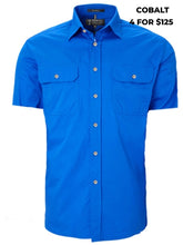 Load image into Gallery viewer, MENS - PILBARA OPEN FRONT S/S WORKSHIRT