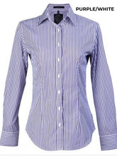 Load image into Gallery viewer, LADIES - PILBARA STRIPE WORKSHIRTS - RMPC013