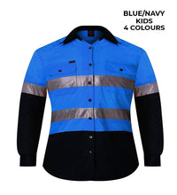 Load image into Gallery viewer, KIDS - OPEN FRONT WORKSHIRT WITH TAPE - RM4050R