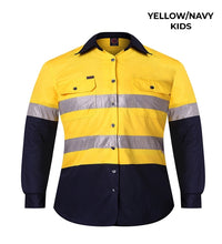 Load image into Gallery viewer, KIDS - OPEN FRONT WORKSHIRT WITH TAPE - RM4050R