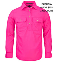 Load image into Gallery viewer, LADIES - PILBARA CLOSED FRONT WORKSHIRT