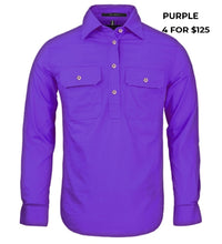 Load image into Gallery viewer, LADIES - PILBARA CLOSED FRONT WORKSHIRT