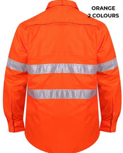 Load image into Gallery viewer, MENS - OPEN FRONT WORKSHIRT WITH 3M TAPE - RM1040R