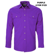 Load image into Gallery viewer, MENS - PILBARA OPEN FRONT WORKSHIRT