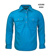 Load image into Gallery viewer, KIDS - PILBARA CLOSED FRONT WORK SHIRT RM400CF