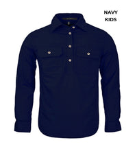 Load image into Gallery viewer, KIDS - PILBARA CLOSED FRONT WORK SHIRT RM400CF