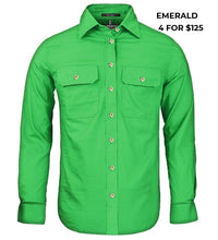 Load image into Gallery viewer, LADIES - PILBARA OPEN FRONT WORKSHIRT