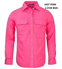 Load image into Gallery viewer, LADIES - PILBARA OPEN FRONT WORKSHIRT
