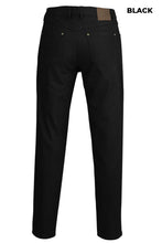 Load image into Gallery viewer, MENS - COTTON STRETCH JEANS - NAVY/MOSS GREEN/BLACK