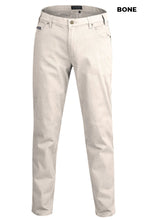Load image into Gallery viewer, MENS - COTTON STRETCH JEANS - WHISKEY/WHEAT/VINTAGE GREY/BONE