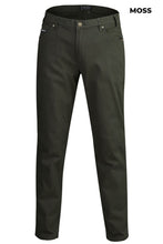 Load image into Gallery viewer, MENS - COTTON STRETCH JEANS - NAVY/MOSS GREEN/BLACK