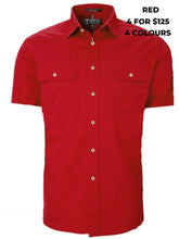 Load image into Gallery viewer, MENS - PILBARA OPEN FRONT S/S WORKSHIRT
