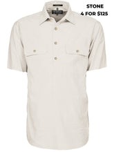 Load image into Gallery viewer, MENS - PILBARA CLOSED FRONT S/S WORKSHIRT
