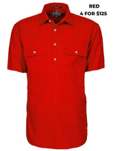 Load image into Gallery viewer, MENS - PILBARA CLOSED FRONT S/S WORKSHIRT

