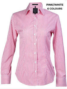 LADIES - PILBARA STRIPE WORKSHIRTS - RMPC013