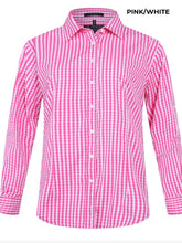 Load image into Gallery viewer, LADIES - PILBARA CHECK COTTON WORKSHIRT - RMPC003
