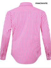 Load image into Gallery viewer, LADIES - PILBARA CHECK COTTON WORKSHIRT - RMPC003
