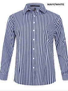 LADIES - PILBARA CHECK COTTON WORKSHIRT - RMPC003