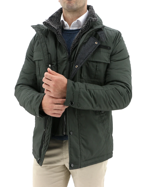 DANIEL HECTHER EVEREST PARKA KHAKI - Main Image