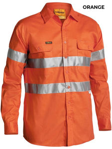 MENS - OPEN FRONT WORKSHIRT WITH 3M TAPE - BT6482