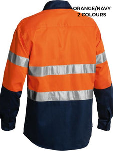 MENS - OPEN FRONT WORKSHIRT WITH 3M TAPE - BT6456