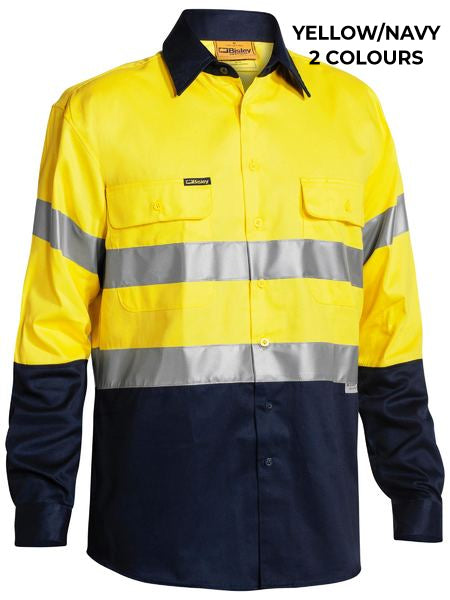 MENS - OPEN FRONT WORKSHIRT WITH 3M TAPE - BT6456
