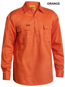 MENS - CLOSED FRONT WORKSHIRT - BSC6433