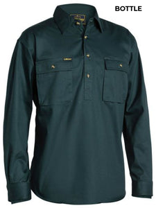 MENS - CLOSED FRONT WORKSHIRT - BSC6433