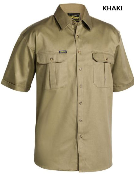 MENS - OPEN FRONT WORKSHIRT - BS1433