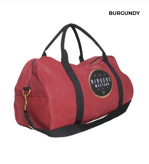 RINGERS WESTERN - DUSTY DUFFLE BAG - BURGUNDY