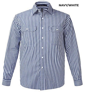 MENS - PILBARA CHECK COTTON WORKSHIRT