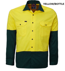 MENS - OPEN FRONT WORKSHIRT - RM1050