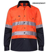 Load image into Gallery viewer, MENS - OPEN FRONT WORKSHIRT WITH 3M TAPE - RM1050R
