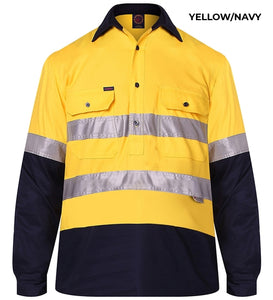 MENS - CLOSED FRONT WORKSHIRT WITH 3M TAPE - RM105CFR