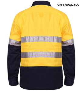 MENS - CLOSED FRONT WORKSHIRT WITH 3M TAPE - RM105CFR