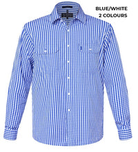 Load image into Gallery viewer, MENS - PILBARA CHECK COTTON WORKSHIRT
