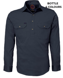 MENS - CLOSED FRONT WORKSHIRT - RM100CF