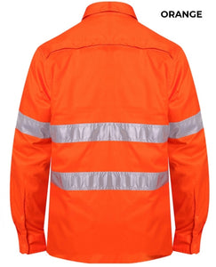 MENS - CLOSED FRONT WORKSHIRT WITH 3M TAPE - RM104CFR