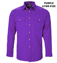 Load image into Gallery viewer, MENS - PILBARA OPEN FRONT WORKSHIRT
