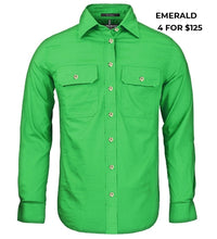 Load image into Gallery viewer, LADIES - PILBARA OPEN FRONT WORKSHIRT
