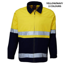 Load image into Gallery viewer, MENS - DRILL WORKJACKET WITH TAPE - RM5071R
