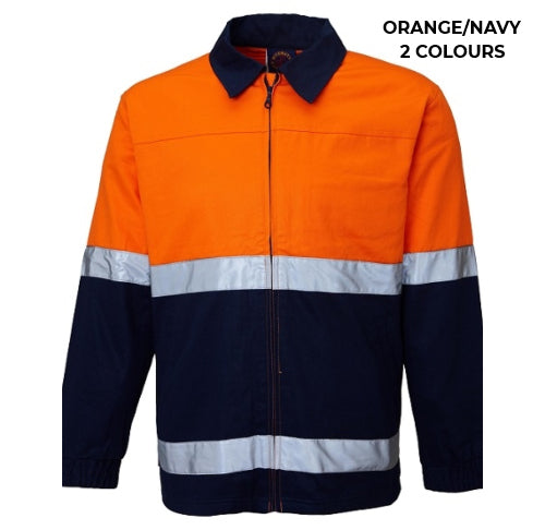 MENS - DRILL WORKJACKET WITH TAPE - RM5071R