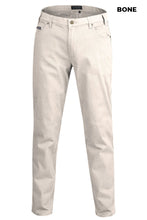 Load image into Gallery viewer, MENS - COTTON STRETCH JEANS - WHISKEY/WHEAT/VINTAGE GREY/BONE
